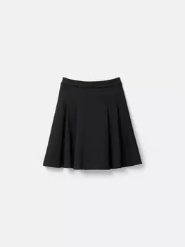 Юбка со складками "Черная" 7+