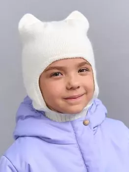 Капор из ангоры "Молоко"