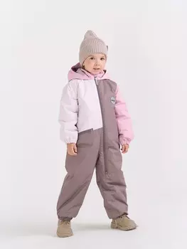 Комбинезон демисезонный Колор блок "Мокко"