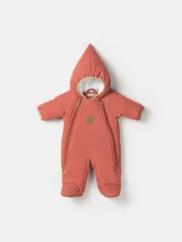 Комбинезон демисезонный с закрытой ножкой "Терракот" 0+