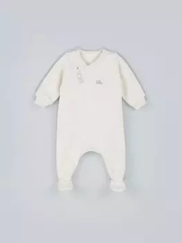 Комбинезон-косуха с закрытой ножкой "Ванильный пудинг" утепленный 0+