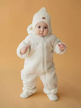 Комбинезон на меху "Ванильный пудинг" 0+