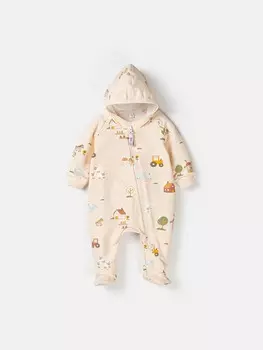 Комбинезон облегченный с закрытой ножкой "Ферма" 0+