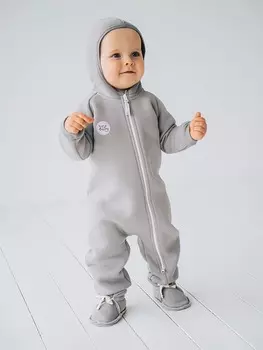 Комбинезон с капюшоном "Пепел" утепленный 0+