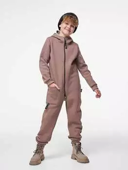 Комбинезон с капюшоном и карманами "Кокос" подростковый