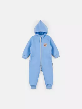 Комбинезон с капюшоном и карманами "Небо" утепленный
