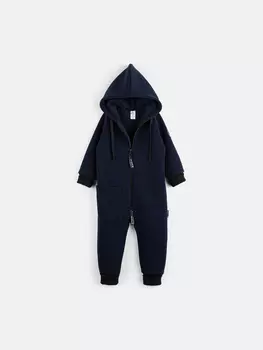 Комбинезон с накладным карманом "Ежевика" утепленный