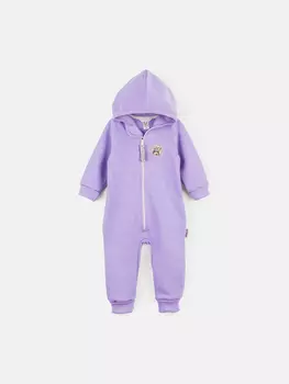 Комбинезон с клапаном и капюшоном "Лаванда" утепленный