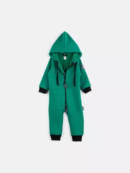 Комбинезон с накладным карманом "Кипарис" утепленный