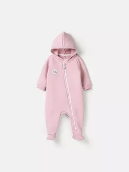Комбинезон с закрытой ножкой "Пудра" утепленный 0+