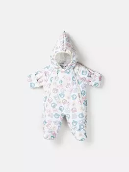 Комбинезон зимний с закрытой ножкой "Мишки" 0+