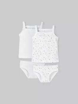 Комплект майка и трусы "Звездочки" для девочки 2 шт 0+