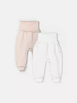 Комплект ползунков с наружными швами "Сливки/Крем-брюле" 0+
