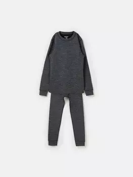 Комплект термо "Графит меланж" с шерстью для мальчиков 7+