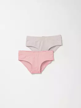 Комплект трусов для девочек "Роза/Нюд" 2шт