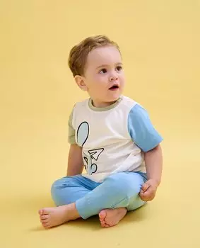 Костюм футболка и брюки "Крошик" для мальчиков 0+