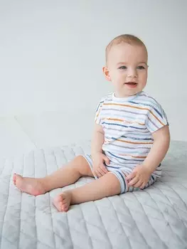 Костюм футболка и шорты "Небо/Песок" 0+