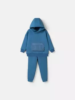 Костюм с худи "Деним" утепленный