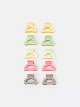 Крабики для волос "Разноцветные" 10 шт