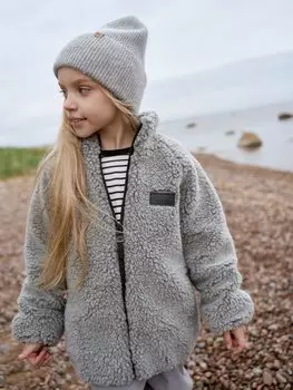 Куртка меховая "Серый меланж"