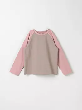 Лонгслив Колор блок "Кокос"