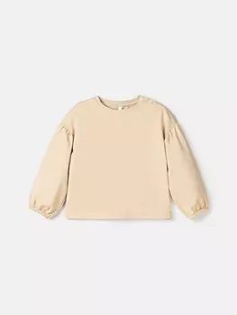 Лонгслив с объемными рукавами "Крем-брюле"