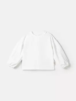 Лонгслив с объемными рукавами "Молоко"