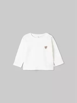 Лонгслив "Сердце" с принтом 0+