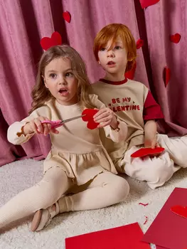 Лосины "Крем-брюле" в рубчик