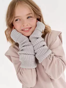 Митенки вязаные "Жемчуг" 7+