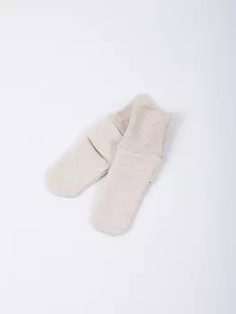 Носочки из футера "Ванильный пудинг" 0+