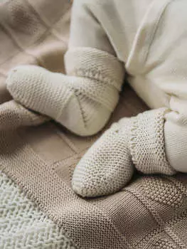 Носочки вязаные "Тофу" 0+