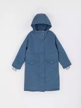 Парка демисезонная "Деним" удлиненная