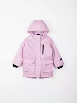 Парка демисезонная удлиненная "Дымчатая роза"