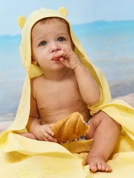 Пеленка муслиновая "Банан" с уголком 0+