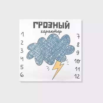 Пеленка муслиновая "Грозный характер" 118*118