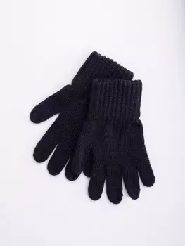 Перчатки вязаные "Уголь"