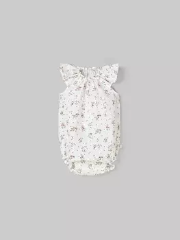 Песочник хлопковый с крылышками "Розы" 0+