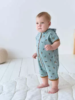 Песочник с капюшоном "Пингвины" 0+