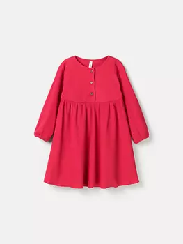 Платье "Малиновый десерт" в рубчик