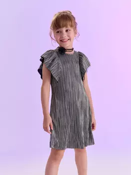 Платье с крылышками "Металлик"