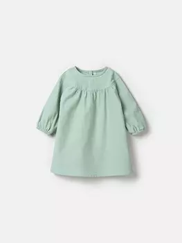 Платье вельветовое "Шалфей" 0+