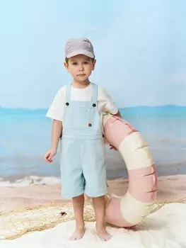 Полукомбинезон "Летний джинс" 0+