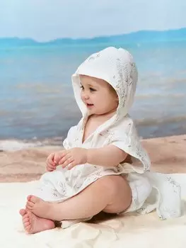 Пончо муслиновое "Тростинка" 0+