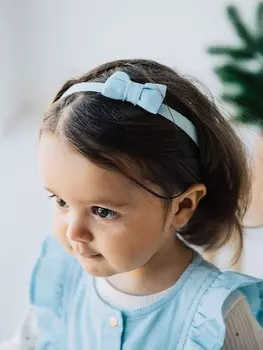 Повязка с бантиком "Небо" 0+