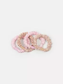 Резинки для волос "Беж/Роза" 4 шт