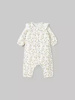 Ромпер муслиновый с крылышками "Липовый цвет" 0+
