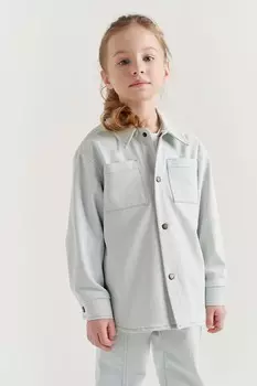 Рубашка джинсовая "Серо-голубой"