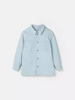 Рубашка джинсовая "Серо-голубой" 7+