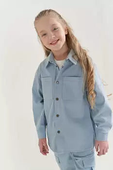 Рубашка джинсовая "Светло-синий" 7+